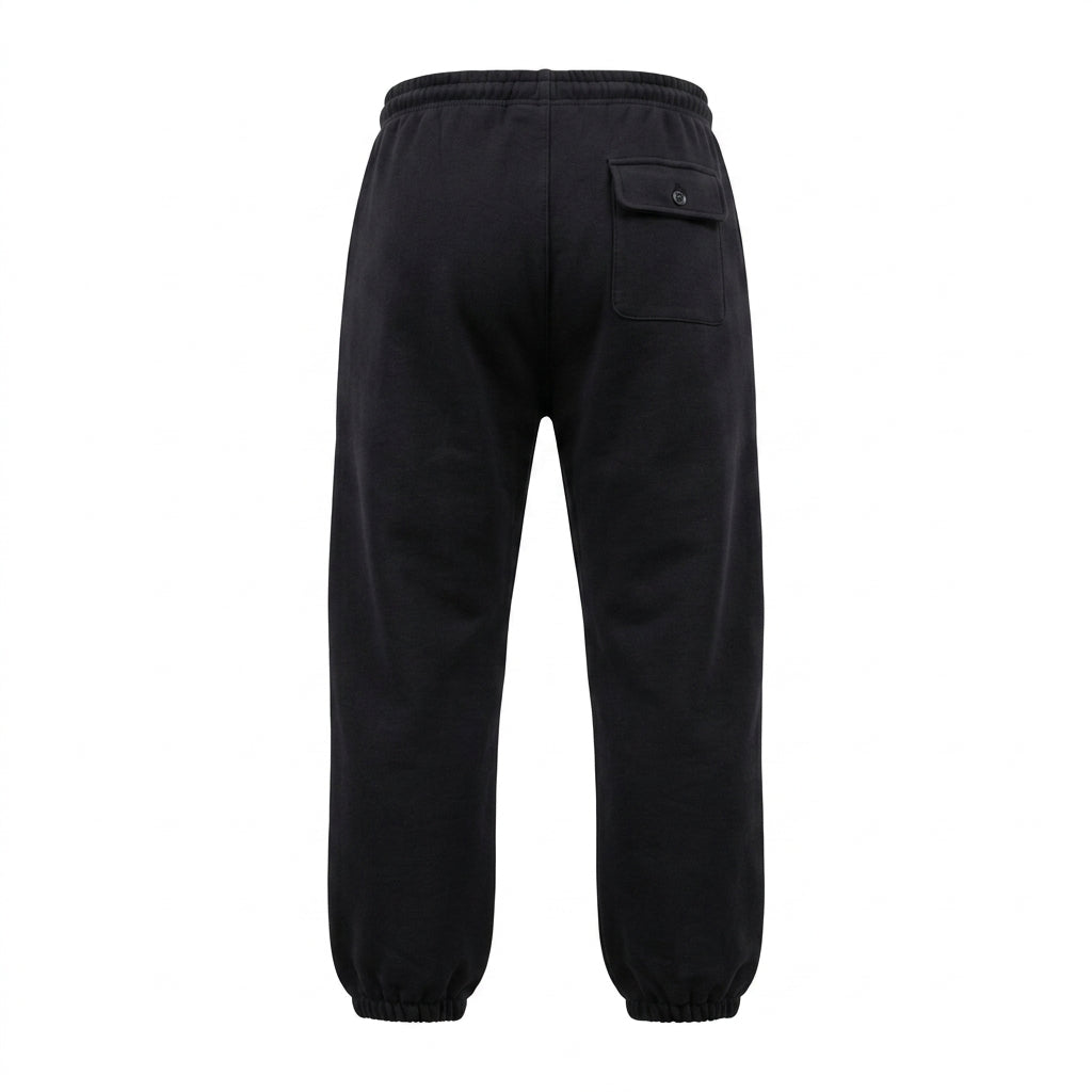 Men Jogger Pants With Back Pocket And Drawstring