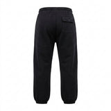 Men Jogger Pants With Back Pocket And Drawstring