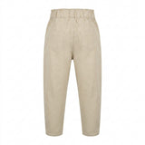 Girls High Waist Casual Woven Pants