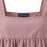 Casual Sleeveless Peplum Top With Ruffle Strap