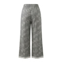 Women Floral Print Wide Leg Pants