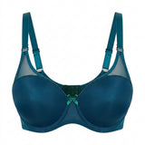 Women U Erwire T Shirt Bra With Mesh Panels