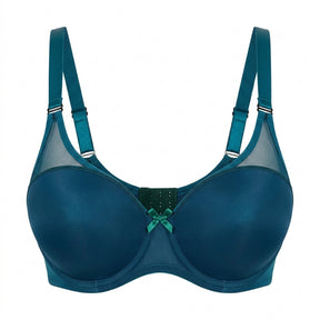 Women U Erwire T Shirt Bra With Mesh Panels