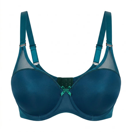 Women U Erwire T Shirt Bra With Mesh Panels
