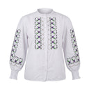 Women Embroidered Long Sleeve Blouse