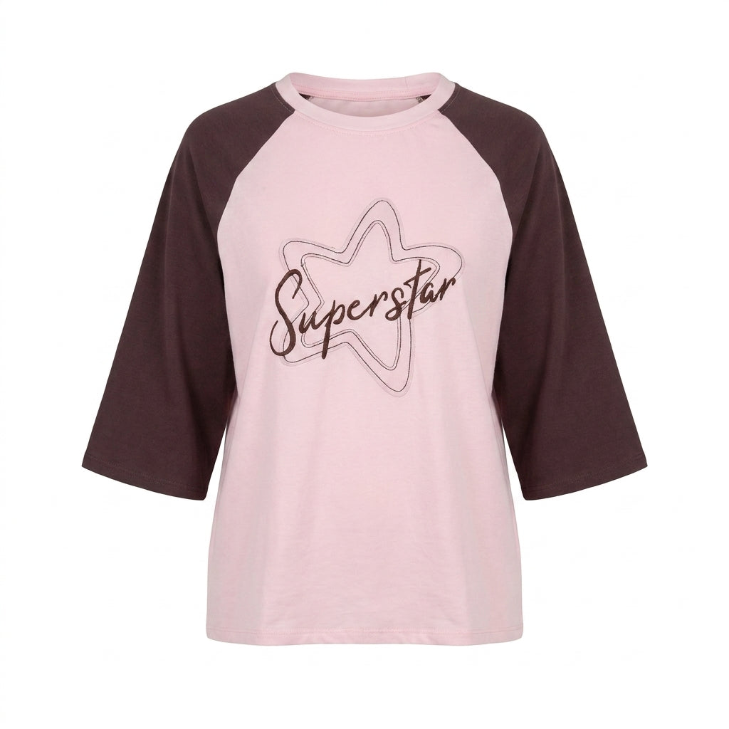 Superstar Raglan Sleeve Top In