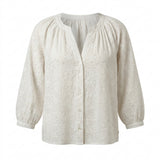 Women Eyelet Embroidered Blouse