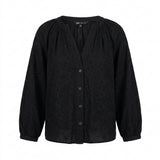 Women Eyelet Embroidered Blouse