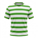 Girls Striped Short Sleeve T Shirt
