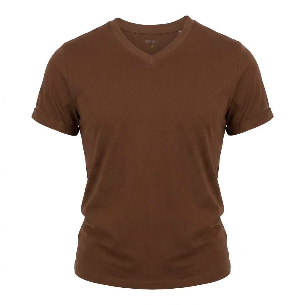 Women Basic V Neck T Shirt