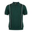 Men Knitted Polo Shirt With Vertical Stripe Design
