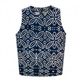 Women Sleeveless Geometric Print Top
