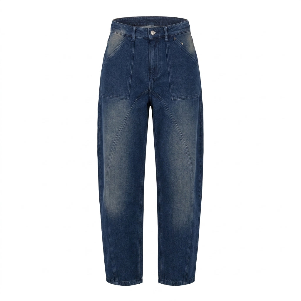 Women High Waist Wide Leg Jeans