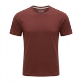 Boys Baseball Cap Patch Short Sleeve T Shirt Chocolate
