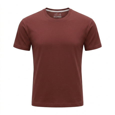 Boys Baseball Cap Patch Short Sleeve T Shirt Chocolate
