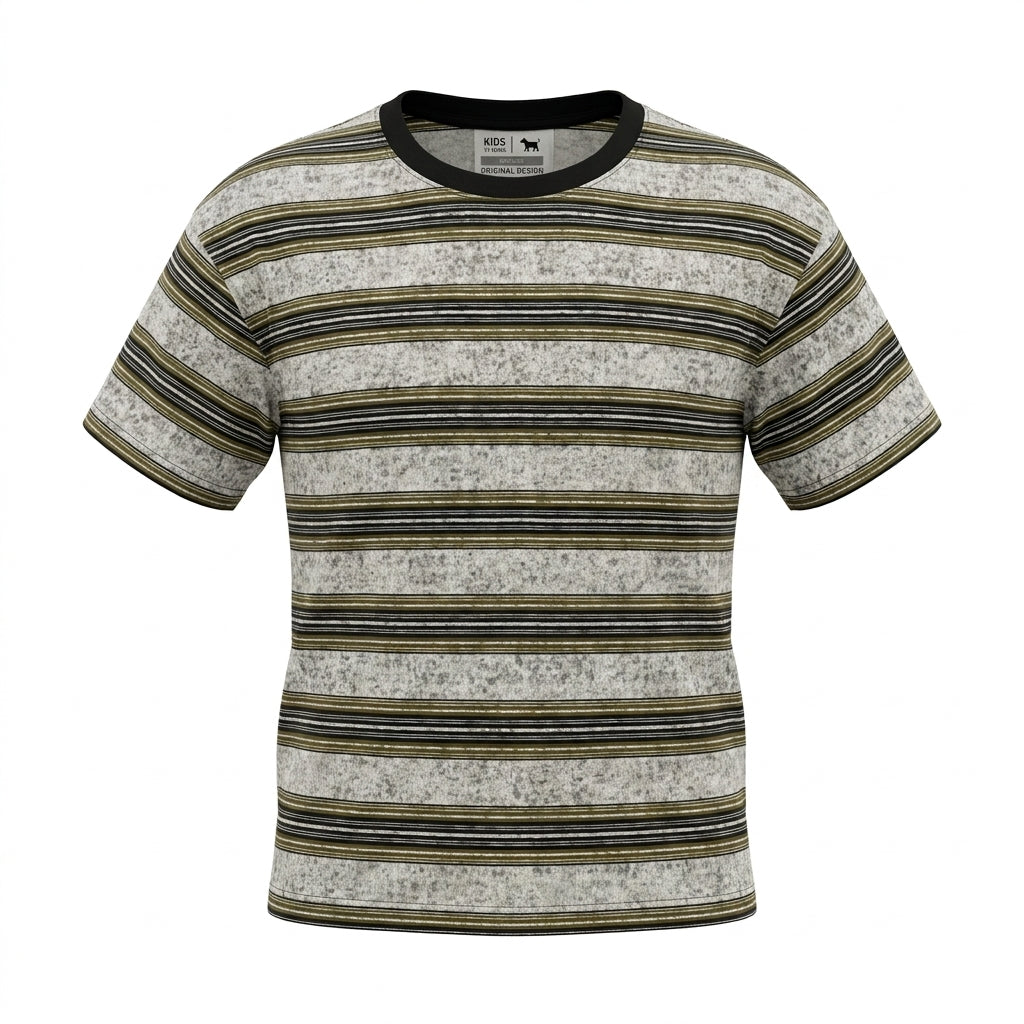 Boys Striped Short Sleeve T Shirt