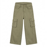 Girls Wide Leg Cargo Pants