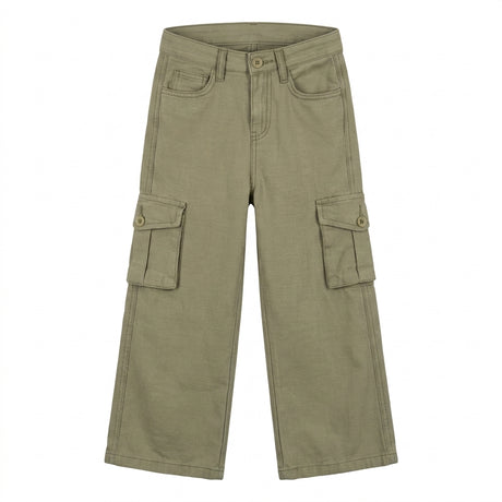 Girls Wide Leg Cargo Pants