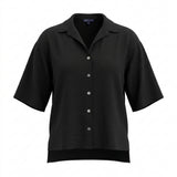 Women 3 4 Sleeve Button Up Blouse