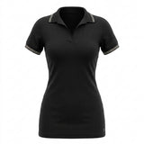 Casual Contrast Trim Short Sleeve Polo Dress