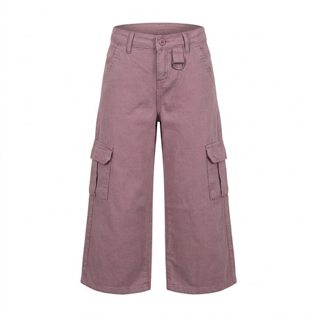 Girls Wide Leg Cargo Pants