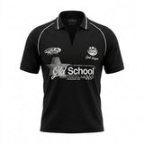 Boys Graphic Polo T Shirt Old School Print
