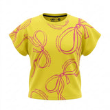 Girls Bow Print T Shirt