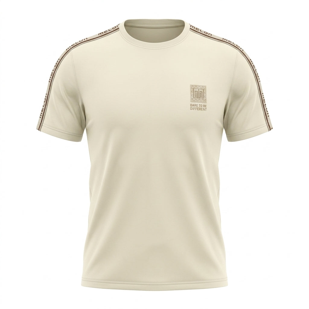 Boys Crew Neck Graphic T Shirt With Shoulder Tape