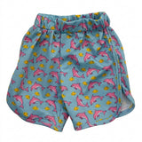 Girls Dolphin Print Sleeveless Top And Shorts Set