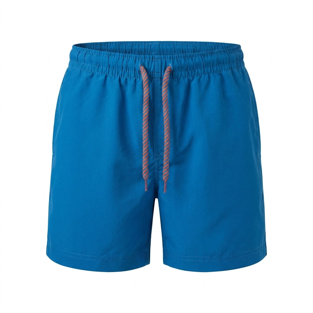 Men Drawstring Swim Shorts