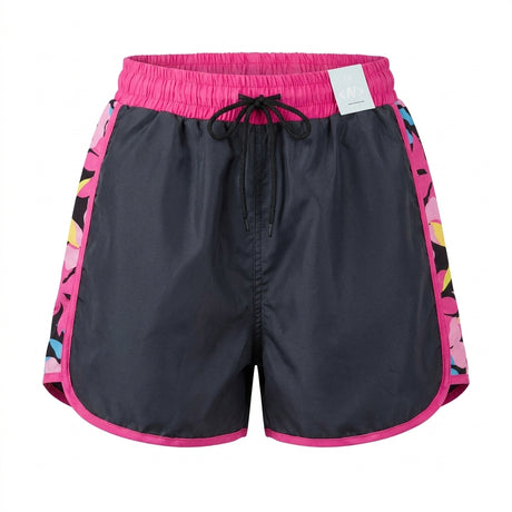 Men Tropical Side Panel Swim Shorts