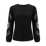 Women Embroidered Sleeve Blouse