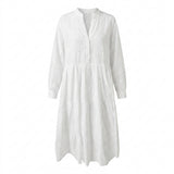 Women Embroidered Tiered Midi Dress