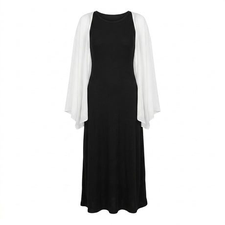 Women Sleeveless Maxi Dress With Cover Up