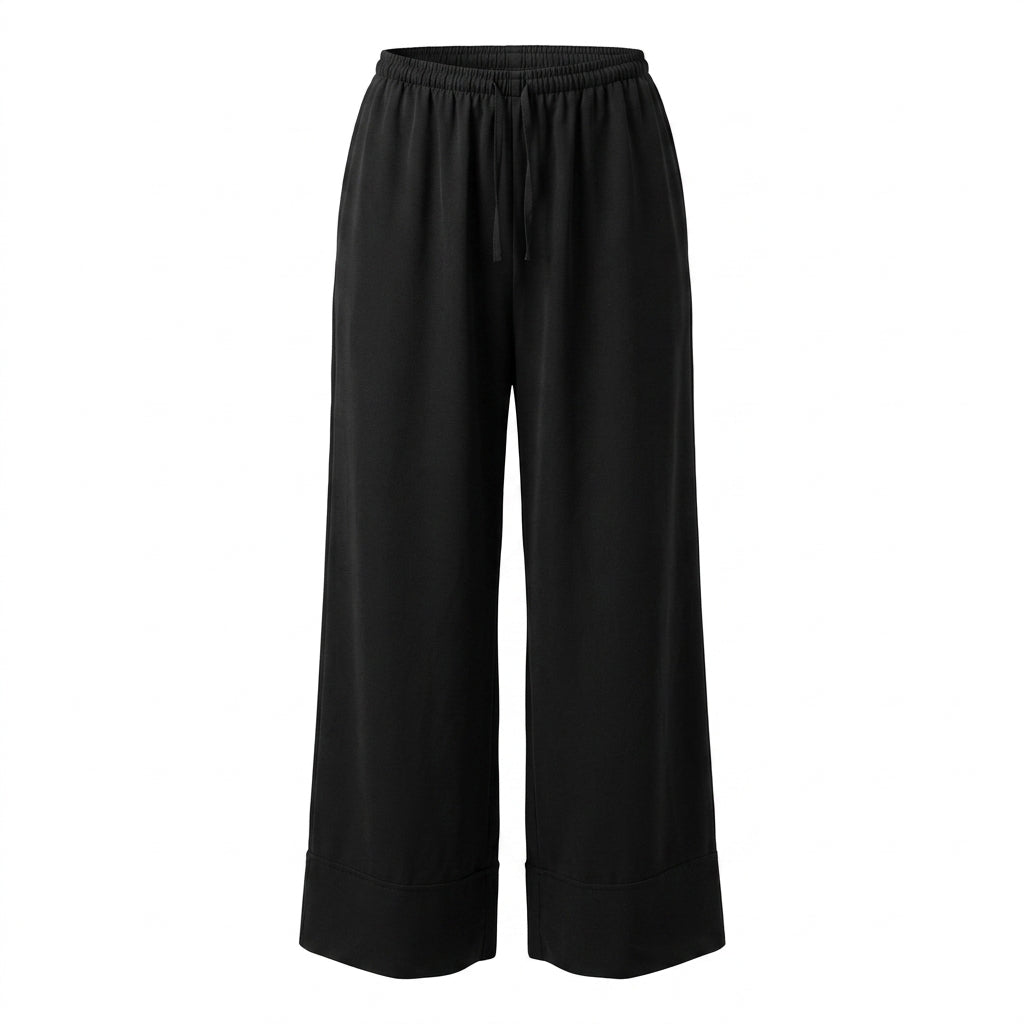 Women Drawstring Wide Leg Pants