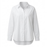 Casual Wear Women Oversized Button Front Shirt