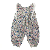Floral Sleeveless Jumpsuit With Ruffle Straps