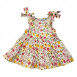 Floral Tiered Sleeveless Dress With Matching Bloomers