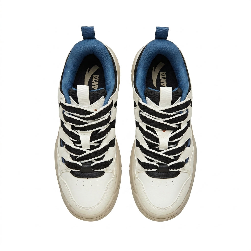 Chunky Court Sneakers With Gum Sole