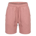 Girls Textured Drawstring Casual Shorts