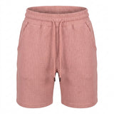 Girls Textured Drawstring Casual Shorts