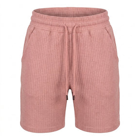 Girls Textured Drawstring Casual Shorts
