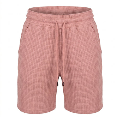 Girls Textured Drawstring Casual Shorts