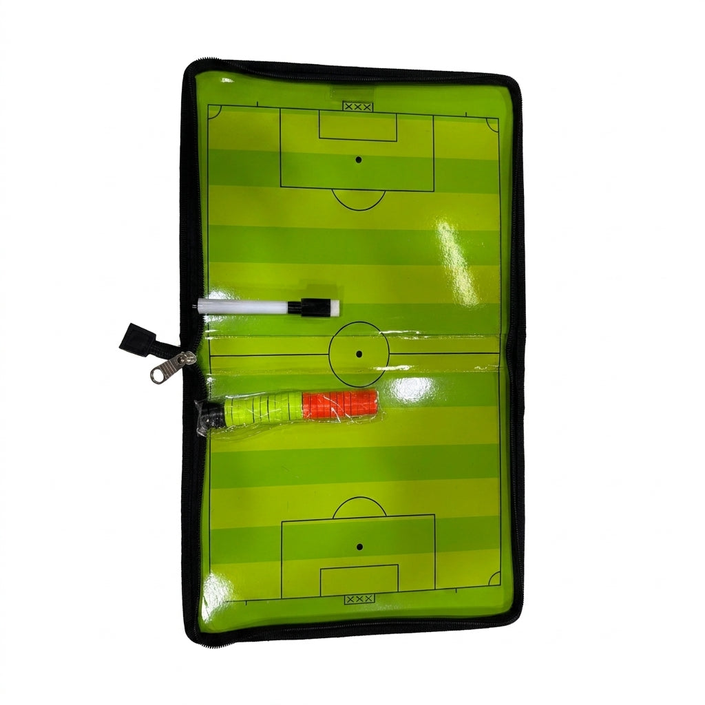 Coach Football Tactical Coaching Folder With Zipper Soccer Strategy Board And Match Planner