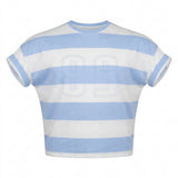 Men Striped Crew Neck T Shirt