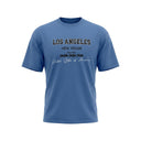 Men Graphic Print Crew Neck T Shirt Los Angeles New Vision Tee