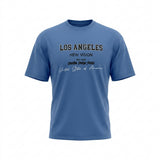 Men Graphic Print Crew Neck T Shirt Los Angeles New Vision Tee