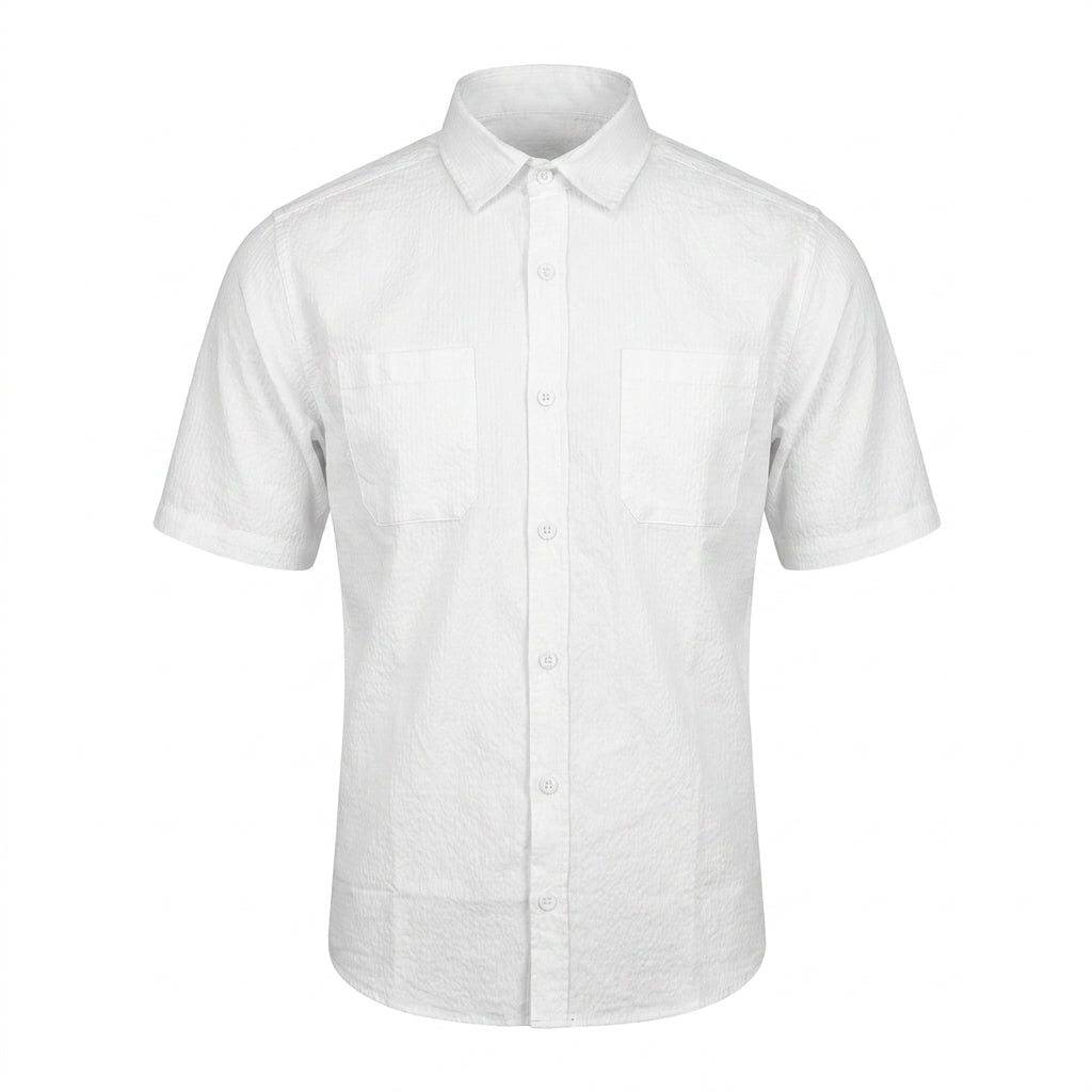 Boys Classic Short Sleeve Button Up Shirt
