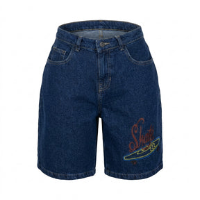 Boys Skate Graphic Denim Shorts