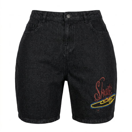 Boys Skate Graphic Denim Shorts